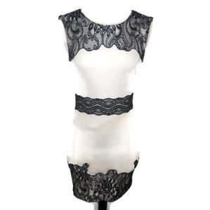 Bebe XS black and white dress